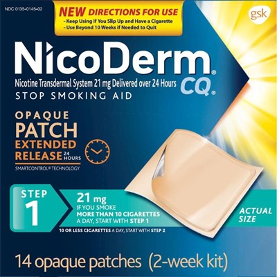 102838XB Nicoderm CQ 21 mg Opaque 14patches